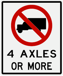 No Trucks 4 Axles or More 